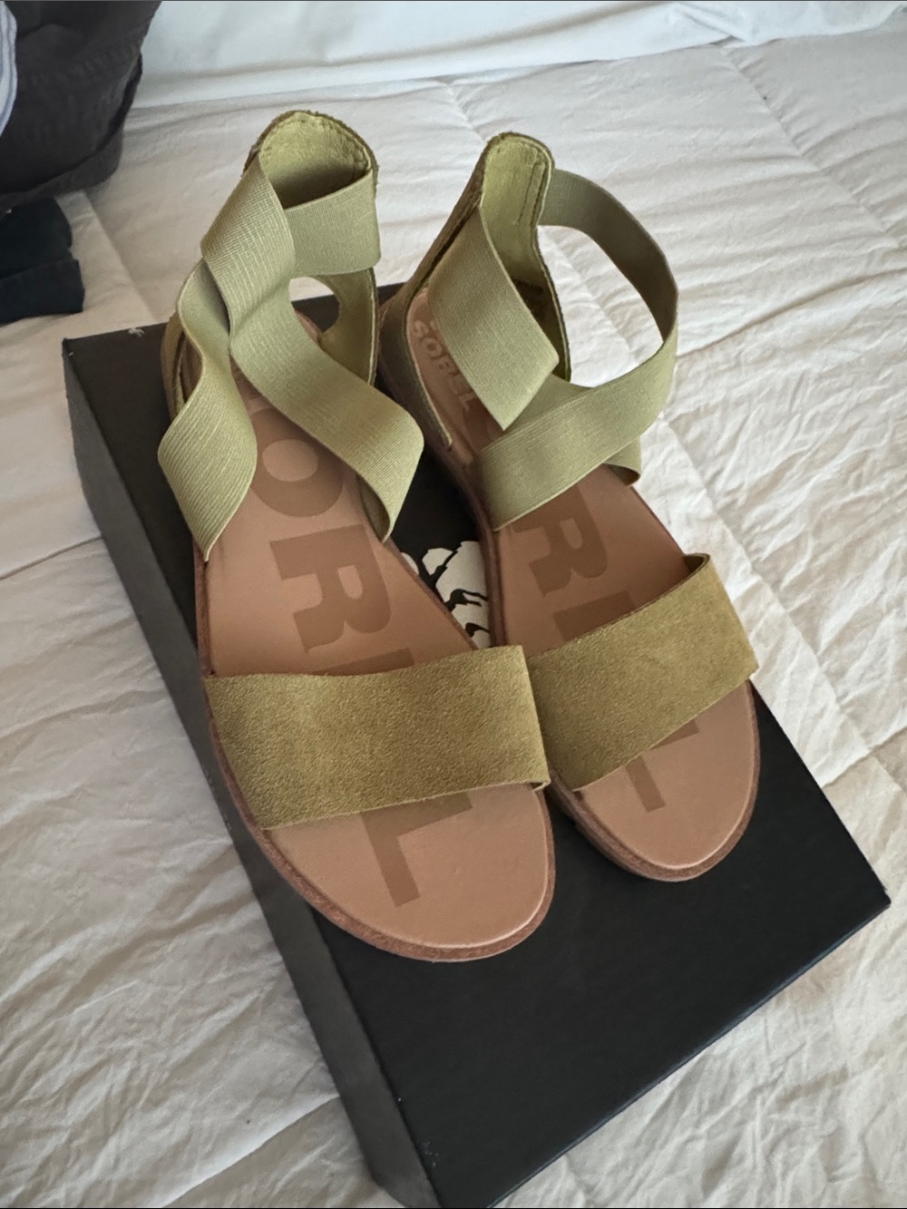 Olive Green Strappy Women's Sandals